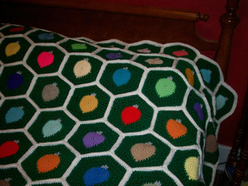 Christmas Ornament Afghan C-104