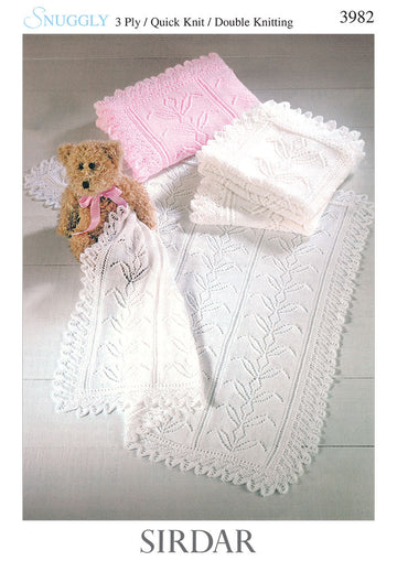 Shawls in Sirdar Snuggly 3 Ply 50g, Snuggly QK and Snuggly DK - 3982 - Downloadable PDF