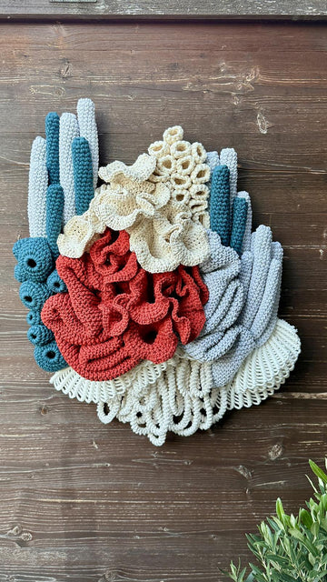 Coral Reef Fiber Art