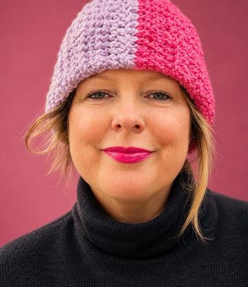 Two Tone Crochet Beanie