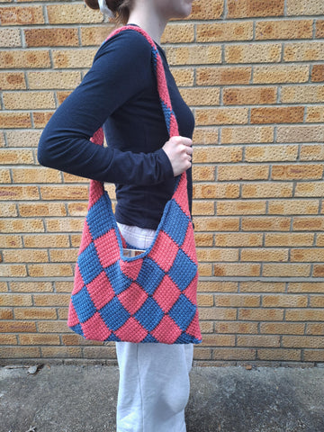 Checked Shoulder Bag