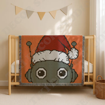Robot Christmas Baby Blanket C2C CROCHET PATTERN