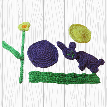 Easter Scene Free Crochet Pattern with Crochet Charts
