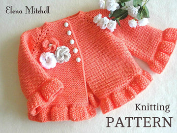 Knitting Cardigan Adeline Pattern by Elena Mitchell