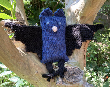 The Bat knitted animal soft toy