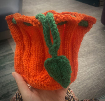 Flat Bottom Pumpkin bag