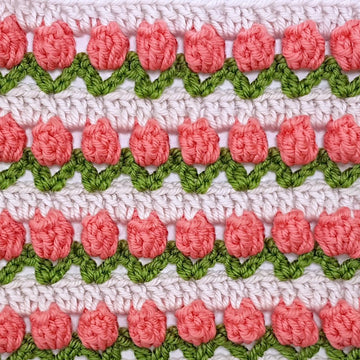 Tulip Stitch Afghan Square