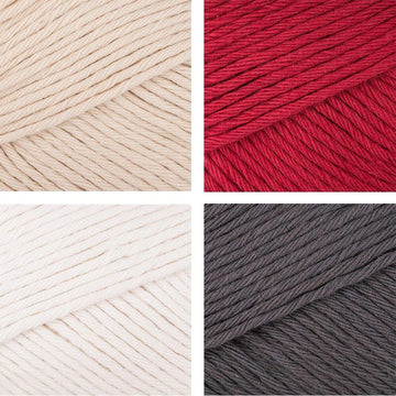 Paintbox Yarns Cotton Aran Santa Claus 4 Ball Project Pack