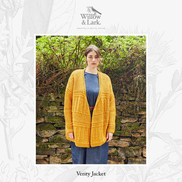 Verity Jacket - Knitting Pattern For Women in Willow & Lark Strath by Willow & Lark