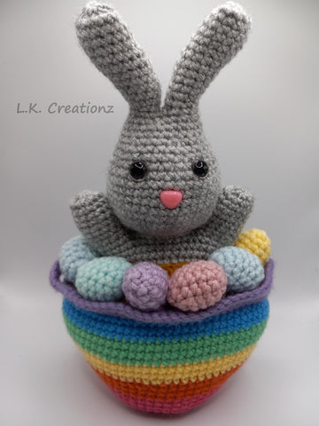 Bunny In An Easter Basket Amigurumi