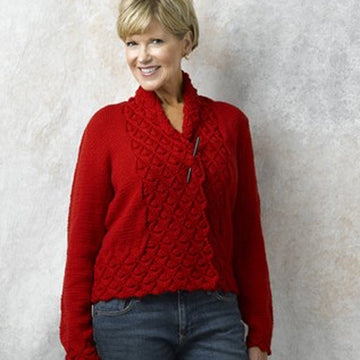 462 Hearts of Oak Cardigan - Knitting Pattern for Women in Valley Yarns Northampton