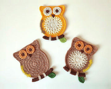Owl Wall Decor or Coaster / Eule Untersetzer oder Wanddeko