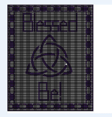 Triquetra Twin Blanket Chart
