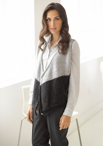 Veranda Vest in Lion Brand Vanna's Choice - L30221