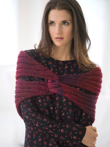 Interlocking Cowl in Lion Brand Unique - L32293