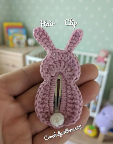 Cute Easter Bunny Hair Clip English-US