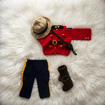 Baby police costume, RCMP