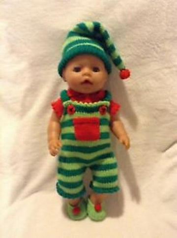 Christmas Elf Costume for doll
