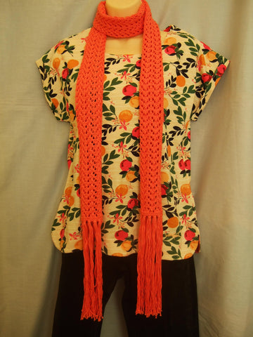 Long Lace Cotton Scarf