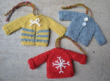 Tiny Top-Down Pullover Sweater and Cardigan