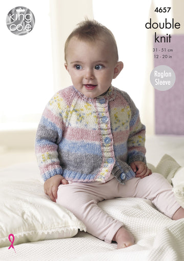 Cardigans in King Cole Splash DK - 4657 - Downloadable PDF