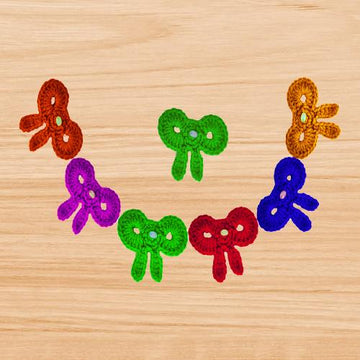 A crochet bow.