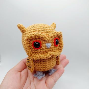 Shadow the Scops Owl crochet amigurumi pattern