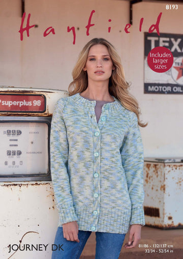 Jacket in Hayfield Journey DK - 8193 - Downloadable PDF