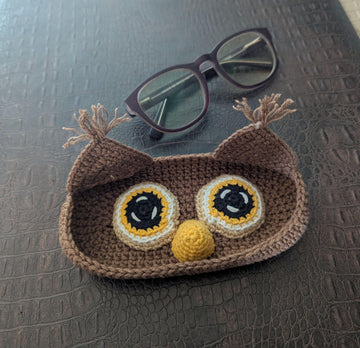 Glasses holder owl English -us
