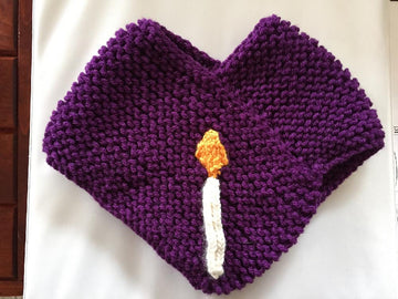 Rebecca's Hanukkah Candle Shawl