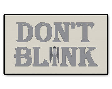 Don't Blink - Letters - PDF Cross Stitch Pattern