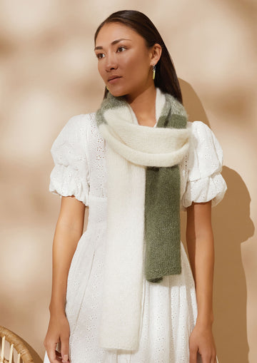 Ombre Scarf in Rowan Kidsilk Haze - RM004-00011-DE - Downloadable PDF