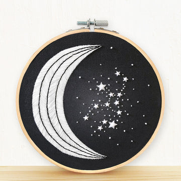 Embroidery and Sage Virgo Zodiac Embroidery Kit - 8 1/4in W x 8 1/4in L x 3/8in D