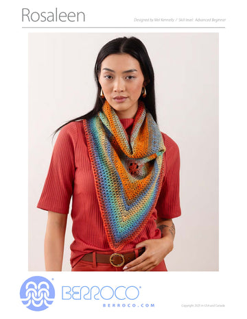 Rosaleen Shawl in Berroco Gianna - Downloadable PDF