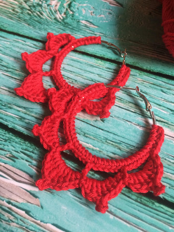 20. Crochet Flower Earrings Pattern, Easy Beginner Tutorial (PDF)