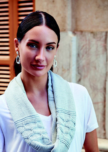 Long Textured Cowl in Rowan Summerlite DK - Downloadable PDF