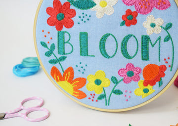 The Make Arcade Bloom Embroidery Kit - 6 Inch