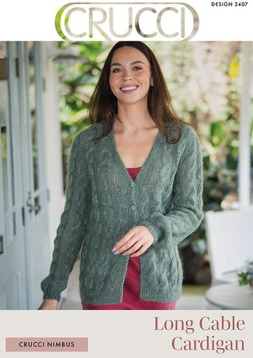 2407 Nimbus Long Cable Cardigan