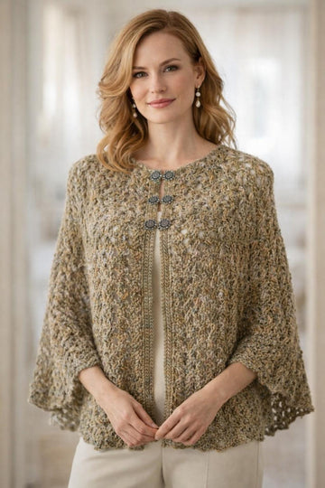 Cross Stitch Cape Poncho