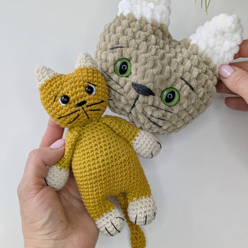 Crochet Cat Baby Snuggler Pattern, Easy Crochet Plushie