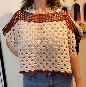 Brass poncho shirt