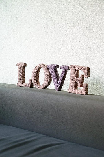 LOVE 3D letters, Letter Crochet Pattern, Alphabet Amigurumi