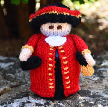 Victorian Town Crier Doll Knitting Pattern - Toy Knitting Pattern