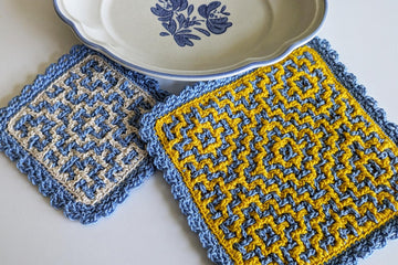 Persimmon Flower Woven Hot Pad & Coaster