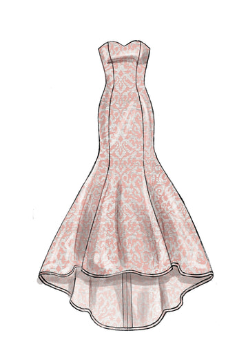 McCall's Misses'/Miss Petite Mermaid-Hem and High-Low Dresses M7320 - Sewing Pattern