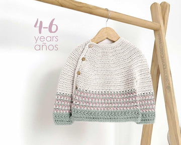4-6 years - TICA Crochet Sweater / Cardigan