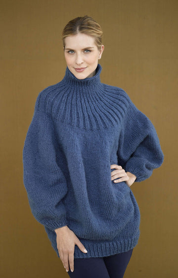 Pouf Pullover in Lion Brand Jiffy - 90686AD