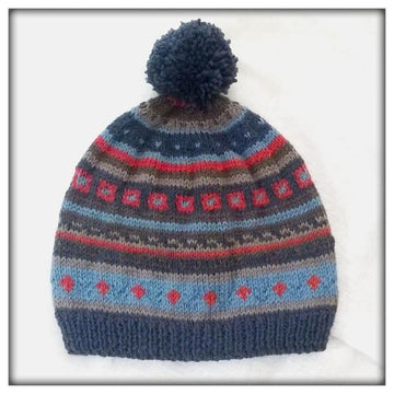 "Lennart" bonnet fairisle