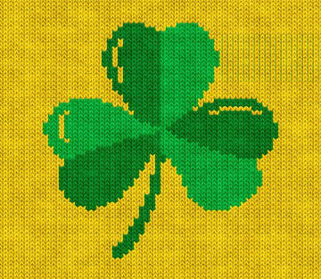Lucky Shamrock Knitting Chart
