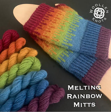 Melting Rainbow Mitts